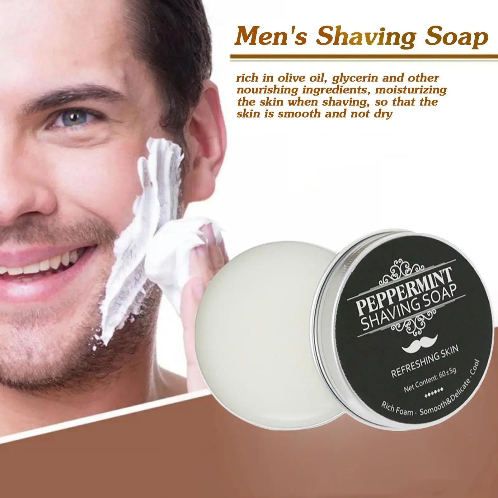 Handmade Organic Beard Shaving Soap