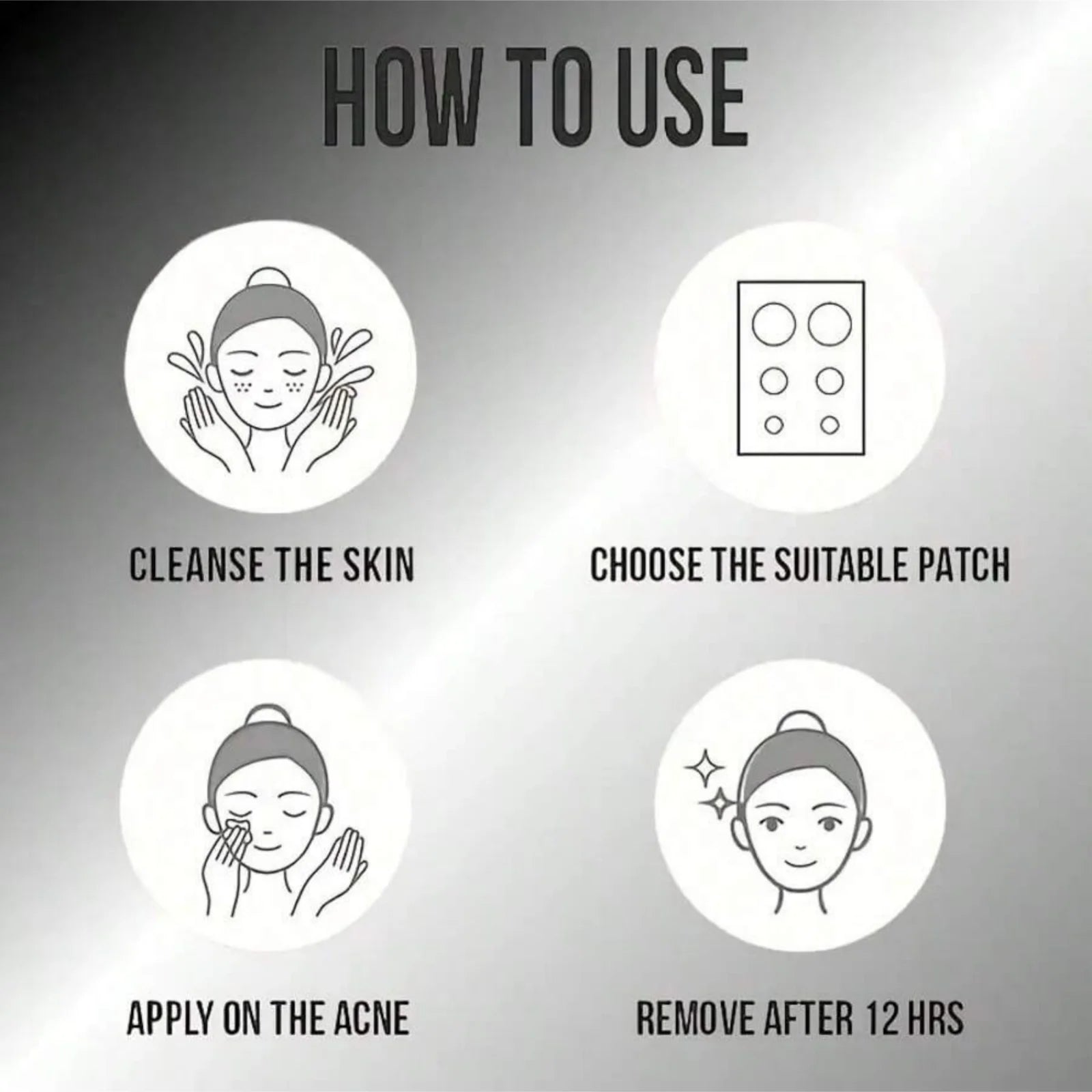Black Star Pimple Patches (600pc)