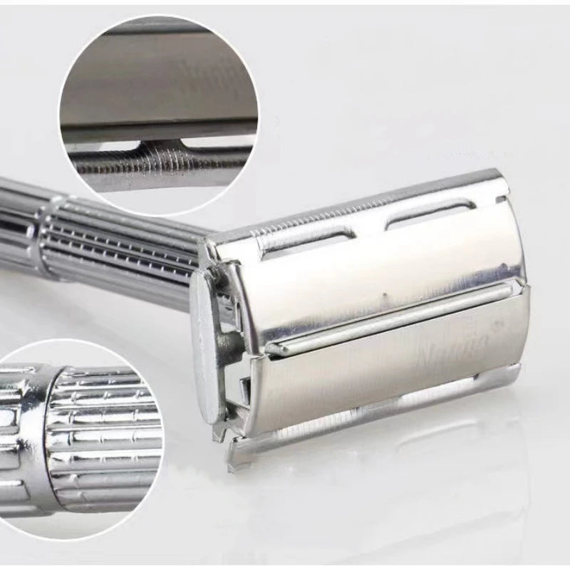 Folding Straight Razor with Blades