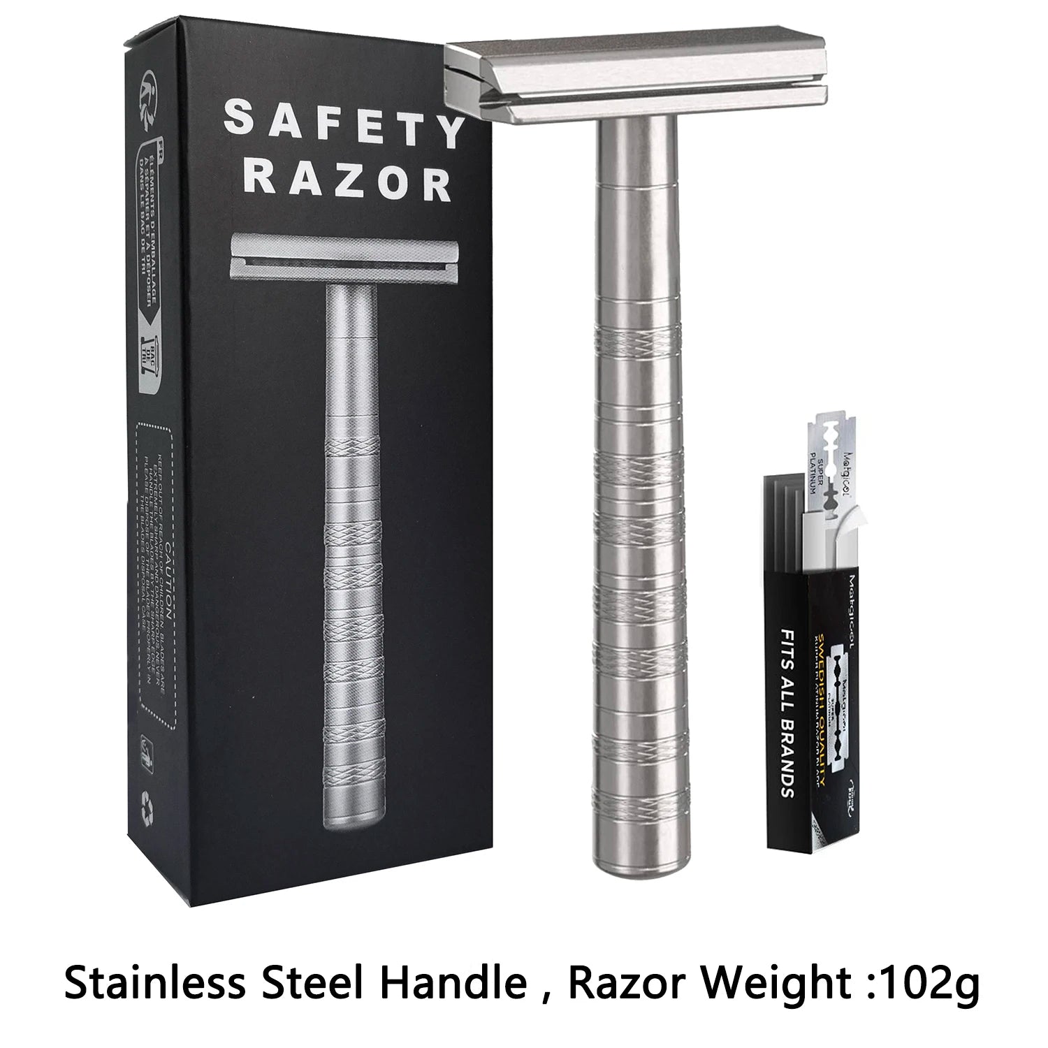Double Edge Safety Razor + 5 Blades