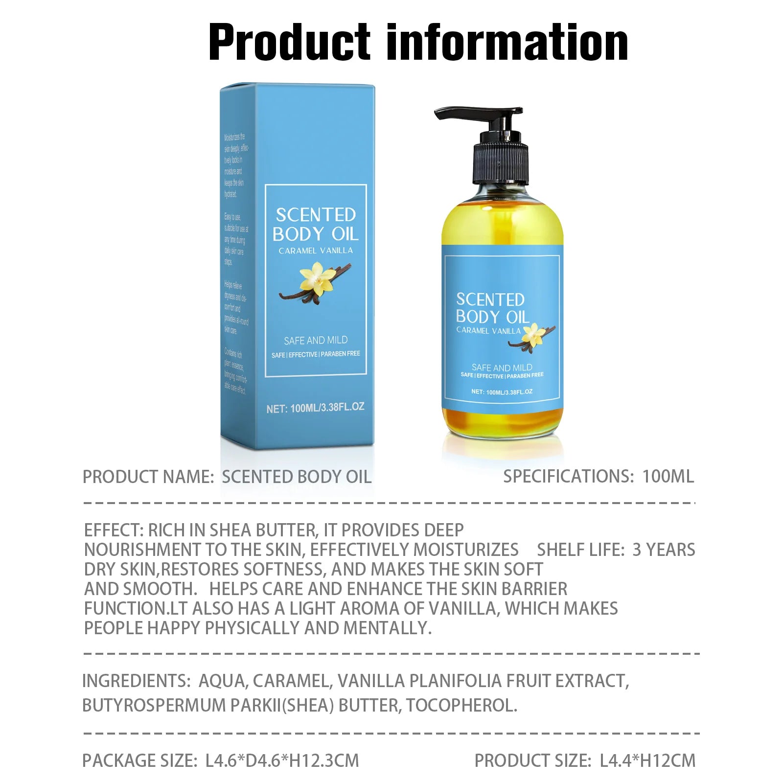 Vanilla Stress Relief Body Oil
