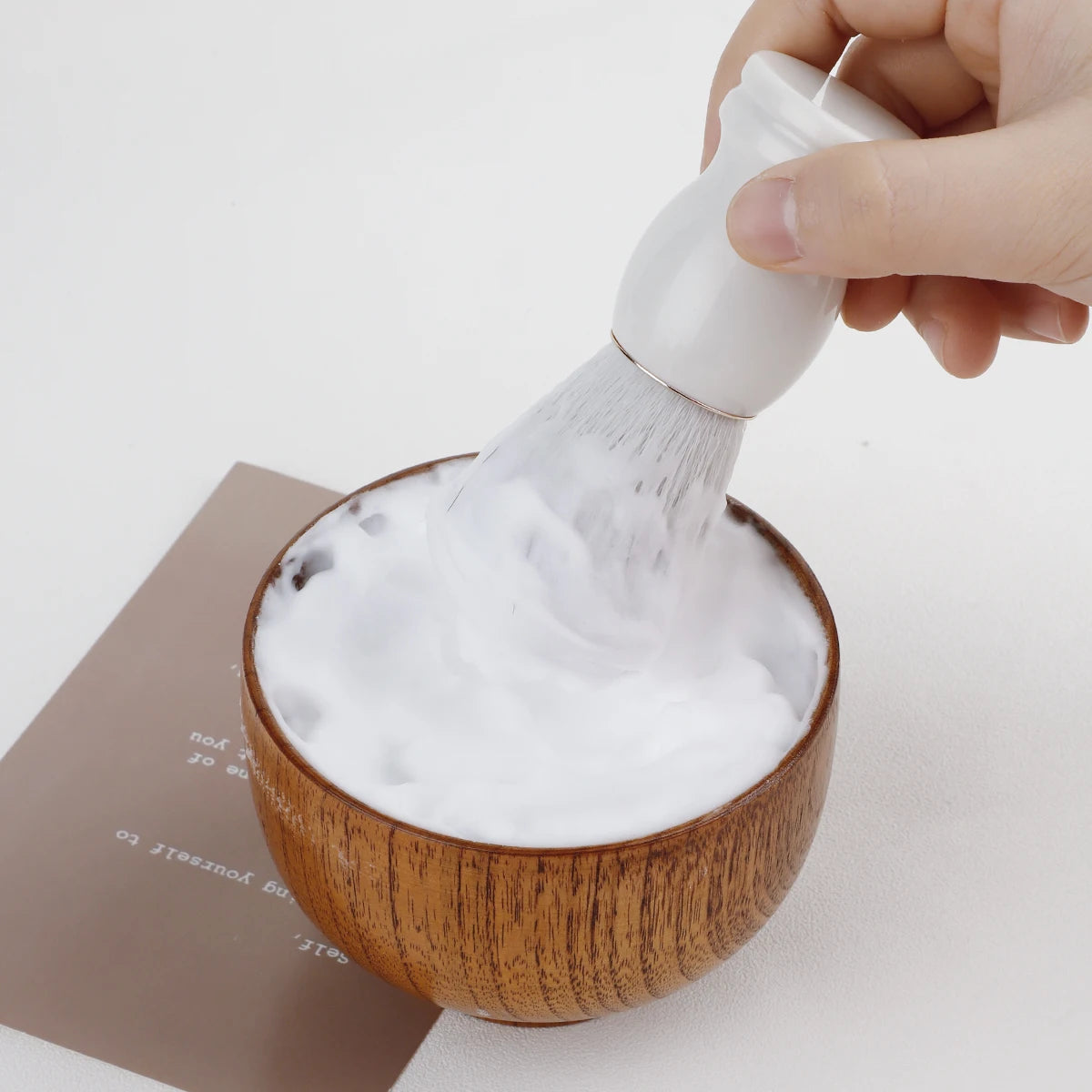 Wooden Handle Beard Shaving Brush