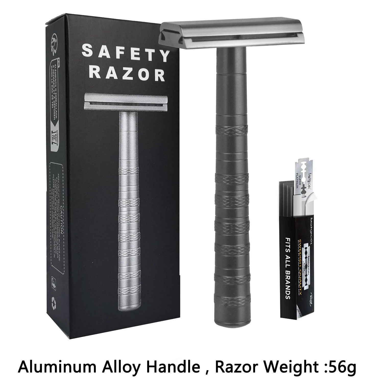 Double Edge Safety Razor + 5 Blades